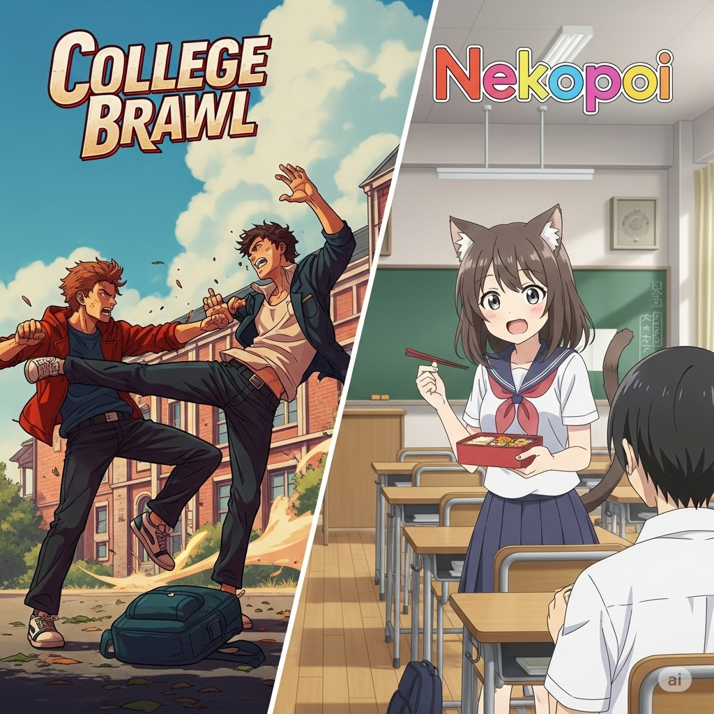 College Brawl vs Nekopoi 